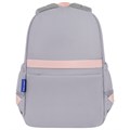 Рюкзак BRAUBERG PASTEL с термонашивками в комплекте, "Sweet paws", серый, 40х29х14 см, 272064 272064