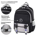 Рюкзак BRAUBERG SNAP, 2 отделения, 3 кармана, "Original black", 39х28х16 см, 272066 272066