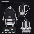 Рюкзак BRAUBERG SNAP, 2 отделения, 3 кармана, "Original black", 39х28х16 см, 272066 272066