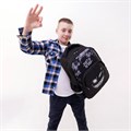 Рюкзак BRAUBERG SOFT, 2 отделения, 3 кармана, "Don't be afraid", СВЕТЯЩИЙСЯ, 40х31х15 см, 271364 271364