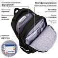 Рюкзак BRAUBERG SOFT, 2 отделения, 3 кармана, "Don't be afraid", СВЕТЯЩИЙСЯ, 40х31х15 см, 271364 271364