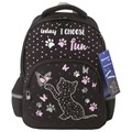 Рюкзак BRAUBERG SOFT, 2 отделения, 3 кармана, "Joyful kitten", СВЕТЯЩИЙСЯ, 40х31х15 см, 228791 228791