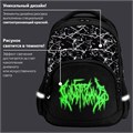 Рюкзак BRAUBERG SOFT, 2 отделения, 3 кармана, "Lettering", СВЕТЯЩИЙСЯ, 40х31х15 см, 272034 272034