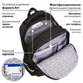 Рюкзак BRAUBERG SOFT, 2 отделения, 3 кармана, "Lettering", СВЕТЯЩИЙСЯ, 40х31х15 см, 272034 272034