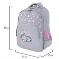 Рюкзак BRAUBERG SOFT, 2 отделения, 3 кармана, "Sleepy cat", СВЕТЯЩИЙСЯ, 40х31х15 см, 272035 272035