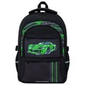 Рюкзак BRAUBERG VIBE, 2 отделения, 5 карманов, "Green car", 40х28х14 см, 272088 272088