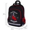 Рюкзак ПИФАГОР SCHOOL, 1 отделение, 3 кармана, "Boxing", 38x28х14 см, 272077 272077