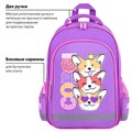 Рюкзак ПИФАГОР SCHOOL, 1 отделение, 3 кармана, "Corgi queen", 38x28х14 см, 272085 272085