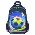 Рюкзак ПИФАГОР SCHOOL, 1 отделение, 3 кармана, "Football match", 38x28х14 см, 273171 273171