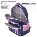 Рюкзак ЮНЛАНДИЯ COMPLETE с пеналом в комплекте, эрго-спинка, "Pink bow", 42х29х14 см, 229972 229972