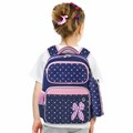 Рюкзак ЮНЛАНДИЯ COMPLETE с пеналом в комплекте, эрго-спинка, "Pink bow", 42х29х14 см, 229972 229972