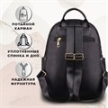 Рюкзак BRAUBERG PODIUM женский, карман-анивор, нейлон, черный, 30х26х12 см, 270814 270814