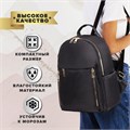 Рюкзак BRAUBERG PODIUM женский, карман-анивор, нейлон, черный, 30х26х12 см, 270814 270814