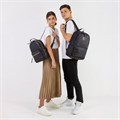 Рюкзак из экокожи BRAUBERG PODIUM женский, с отделением для планшета, черный, 34x25x13 см, 270817 270817