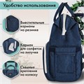 Рюкзак для мамы BRAUBERG MOMMY с ковриком, крепления на коляску, термокарманы, синий, 40x26x17 см, 270820 270820