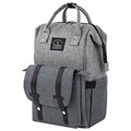 Рюкзак для мамы BRAUBERG MOMMY, крепления для коляски, термокарманы, серый, 41x24x17 см, 270818 270818