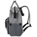 Рюкзак для мамы BRAUBERG MOMMY, крепления для коляски, термокарманы, серый, 41x24x17 см, 270818 270818