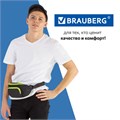 Сумка на пояс BRAUBERG RIO, карман, регулируемый ремень, черная, салатовые детали, 30х12x10 см, 270823 270823
