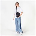Сумка на плечо HEIKKI COMPACT (ХЕЙКИ) с карманом, черная с принтом, 23х17х5 см, 272629 272629