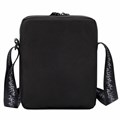 Сумка на плечо HEIKKI COMPACT (ХЕЙКИ) с карманом, черная с принтом, 23х17х5 см, 272629 272629