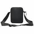 Сумка на плечо HEIKKI COMPACT (ХЕЙКИ) с карманом, черная, 20х16х5 см, 272632 272632
