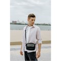 Сумка на плечо HEIKKI WALLET (ХЕЙКИ) два отделения, органайзер, черная, 15х20х5 см, 272639 272639