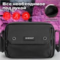 Сумка на плечо HEIKKI WALLET (ХЕЙКИ) два отделения, органайзер, черная, 15х20х5 см, 272639 272639