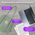 Сумка шоппер BRAUBERG MOMENTS, вельвет, 35х30 см, мятный, 271908 271908