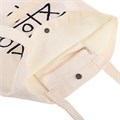 Сумка шоппер BRAUBERG PREMIUM, канвас, 40х35 см, на кнопке, карман, бежевый, "Tic-tac-toe", 271902 271902
