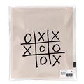 Сумка шоппер BRAUBERG PREMIUM, канвас, 40х35 см, на кнопке, карман, бежевый, "Tic-tac-toe", 271902 271902