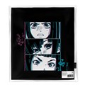 Сумка шоппер BRAUBERG PREMIUM, канвас, 40х35 см, на кнопке, карман, черный, "Anime face", 271903 271903