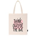Сумка шоппер BRAUBERG, канвас, 40х35 см, бежевый, "Think outside the box", 271898 271898