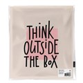 Сумка шоппер BRAUBERG, канвас, 40х35 см, бежевый, "Think outside the box", 271898 271898