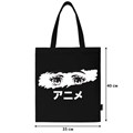 Сумка шоппер BRAUBERG, канвас, 40х35 см, черный, "Anime eyes", 271897 271897