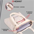 Сумка шоппер HEIKKI VELVET (ХЕЙКИ), вельвет, карманы, 35х32 см, бежевый, 272438 272438