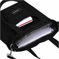 Сумка шоппер HEIKKI VELVET (ХЕЙКИ), вельвет, карманы, 35х32 см, черный, 272437 272437