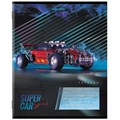 Тетрадь 12 л. BRAUBERG, клетка, обложка картон, "SUPER CAR", 106465 106465