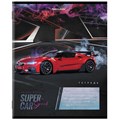 Тетрадь 12 л. BRAUBERG, клетка, обложка картон, "SUPER CAR", 106465 106465