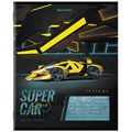 Тетрадь 12 л. BRAUBERG, клетка, обложка картон, "SUPER CAR", 106465 106465