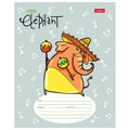 Тетрадь 12 л. HATBER линия, обложка картон, "Little Elephant" (5 видов в спайке), 12Т5В2 106549