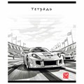 Тетрадь 12 л. ПЗБМ, клетка, выборочный лак, "Гран-при" (микс в спайке), 13904 405339