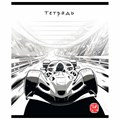 Тетрадь 12 л. ПЗБМ, клетка, выборочный лак, "Гран-при" (микс в спайке), 13904 405339