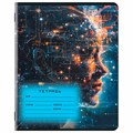 Тетрадь 12 л. ЮНЛАНДИЯ клетка, обложка картон, ИСКУССТВЕННЫЙ ИНТЕЛЛЕКТ, 107274 107274