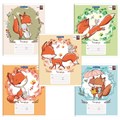 Тетрадь 18 л. BRAUBERG, клетка, обложка картон, CUTE FOX, 402992 402992