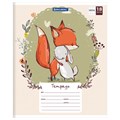 Тетрадь 18 л. BRAUBERG, клетка, обложка картон, CUTE FOX, 402992 402992