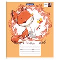 Тетрадь 18 л. BRAUBERG, клетка, обложка картон, CUTE FOX, 402992 402992