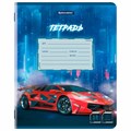 Тетрадь 18 л. BRAUBERG, клетка, обложка картон, SPORT CARS, 107298 107298