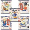 Тетрадь 18 л. HATBER клетка, обложка картон, "Корги_LIFE" (5 видов в спайке), 18Т5В1 106544