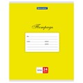 Тетрадь 24 л. BRAUBERG КЛАССИКА, клетка, обложка картон, ЖЕЛТАЯ, 104736 104736