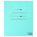 Тетрадь ЗЕЛЁНАЯ обложка 18 л., клетка с полями, офсет, "ПЗБМ", 19896 106275
